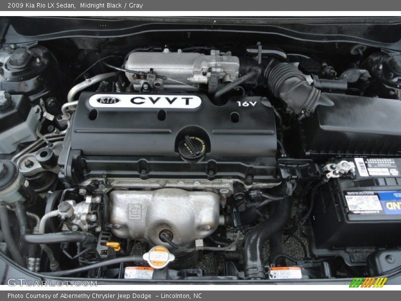 Midnight Black / Gray 2009 Kia Rio LX Sedan