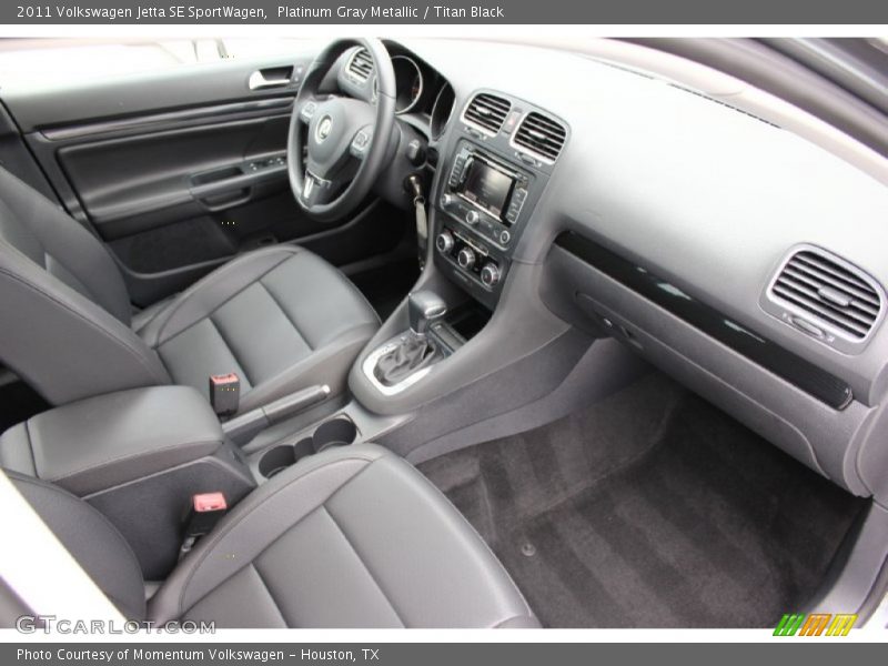 Platinum Gray Metallic / Titan Black 2011 Volkswagen Jetta SE SportWagen
