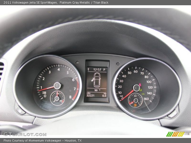Platinum Gray Metallic / Titan Black 2011 Volkswagen Jetta SE SportWagen