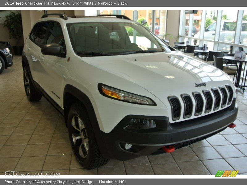 Bright White / Morocco - Black 2014 Jeep Cherokee Trailhawk 4x4