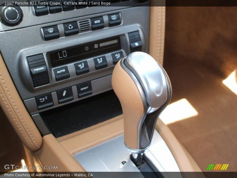 Carrara White / Sand Beige 2007 Porsche 911 Turbo Coupe