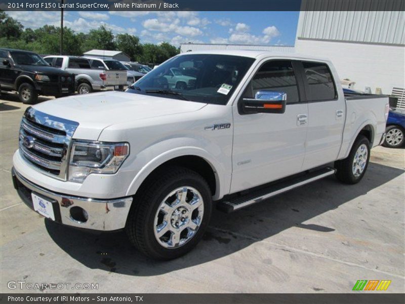 White Platinum / Black 2014 Ford F150 Lariat SuperCrew