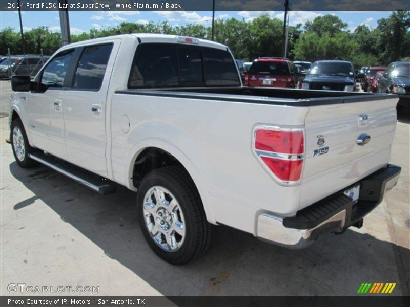White Platinum / Black 2014 Ford F150 Lariat SuperCrew
