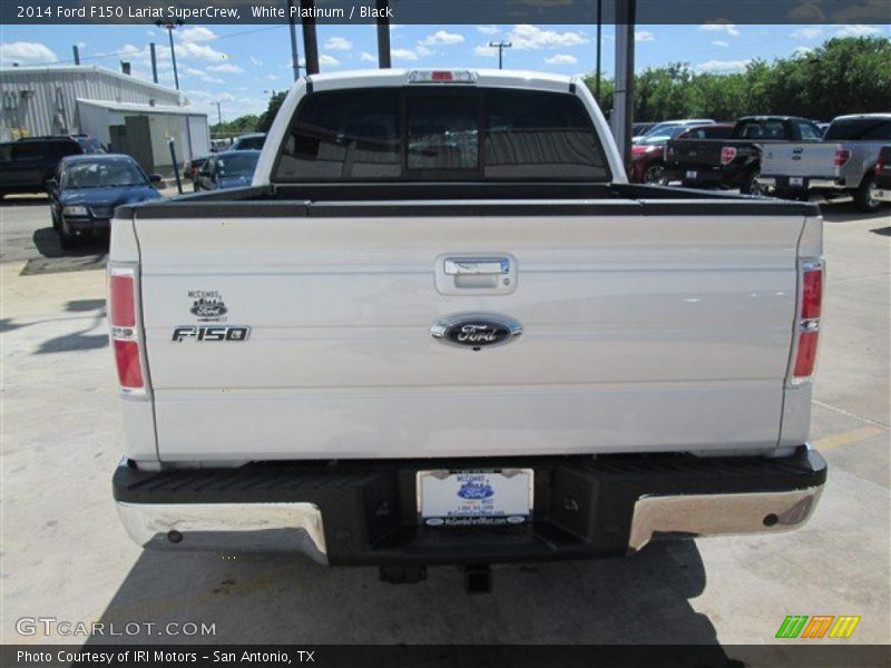 White Platinum / Black 2014 Ford F150 Lariat SuperCrew