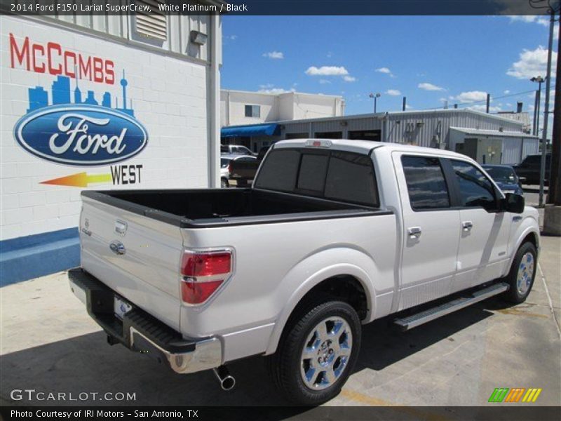 White Platinum / Black 2014 Ford F150 Lariat SuperCrew