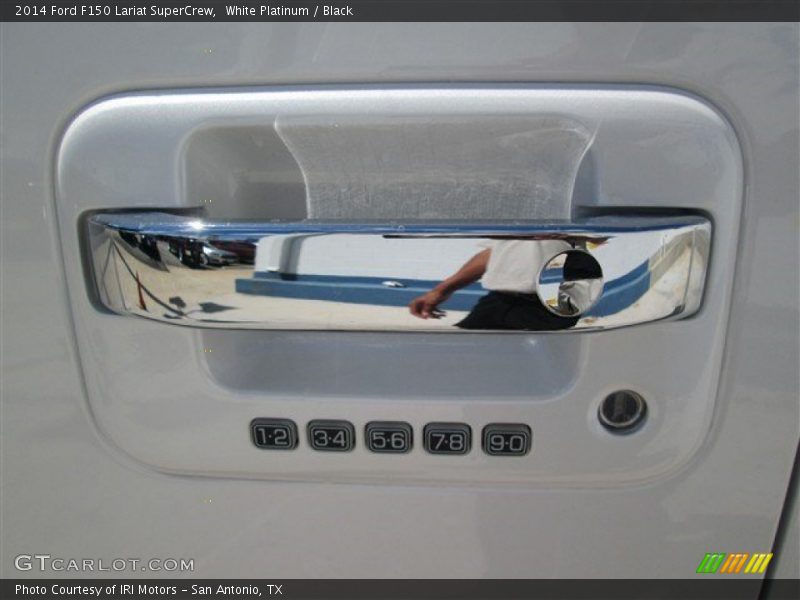White Platinum / Black 2014 Ford F150 Lariat SuperCrew