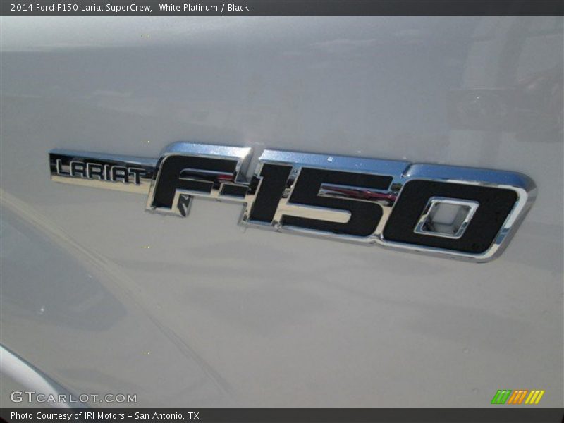 White Platinum / Black 2014 Ford F150 Lariat SuperCrew