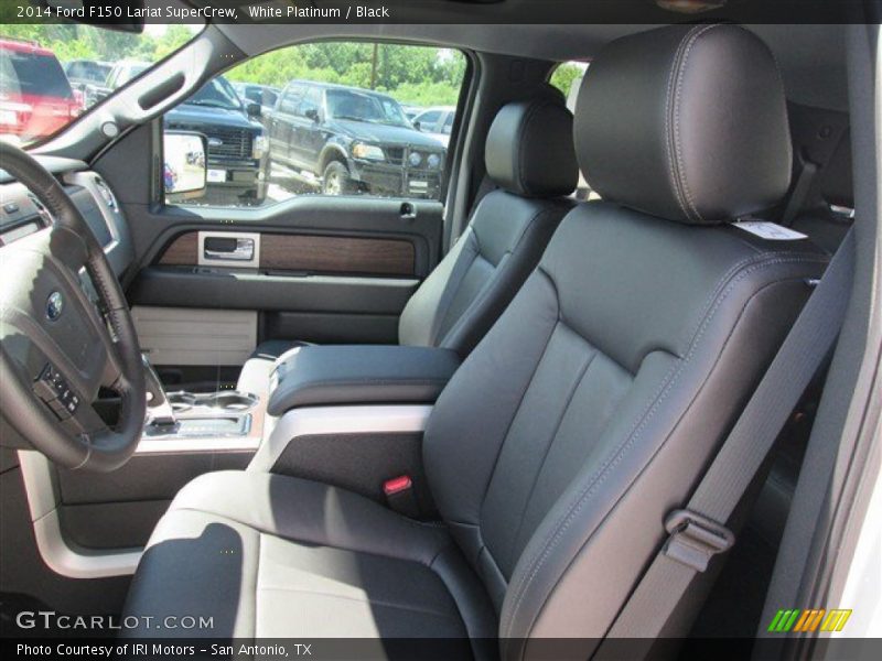 White Platinum / Black 2014 Ford F150 Lariat SuperCrew