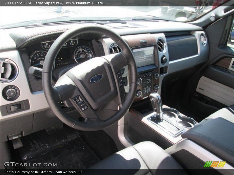 White Platinum / Black 2014 Ford F150 Lariat SuperCrew