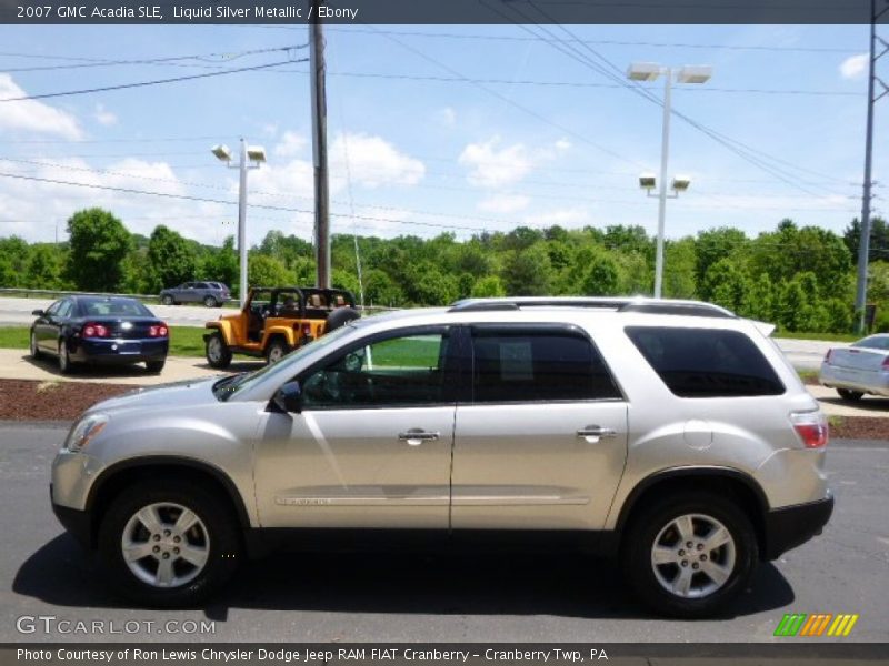 Liquid Silver Metallic / Ebony 2007 GMC Acadia SLE