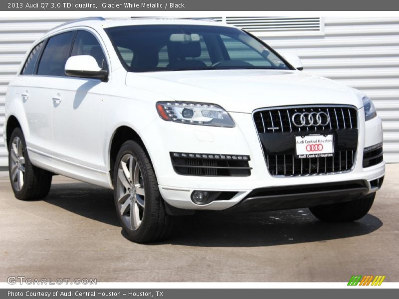 Glacier White Metallic / Black 2013 Audi Q7 3.0 TDI quattro