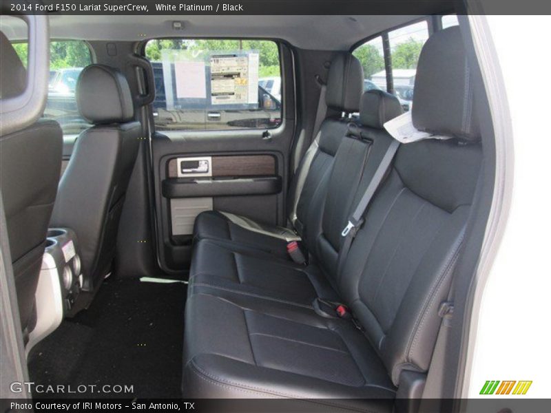 White Platinum / Black 2014 Ford F150 Lariat SuperCrew