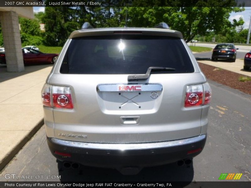 Liquid Silver Metallic / Ebony 2007 GMC Acadia SLE