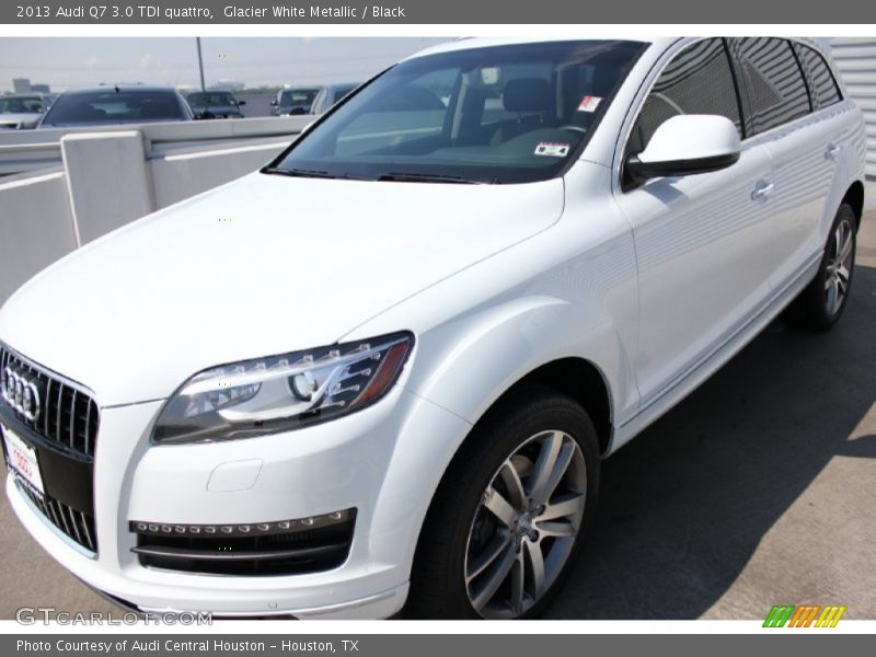 Glacier White Metallic / Black 2013 Audi Q7 3.0 TDI quattro