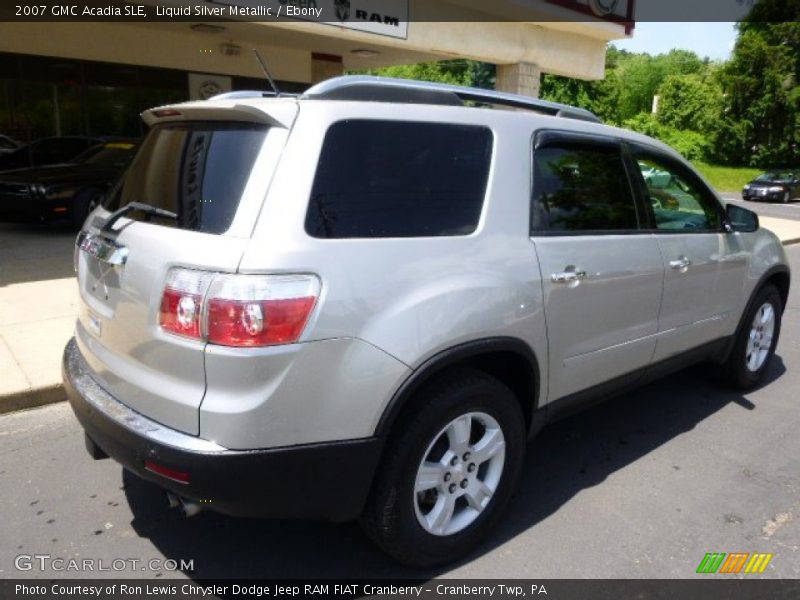 Liquid Silver Metallic / Ebony 2007 GMC Acadia SLE