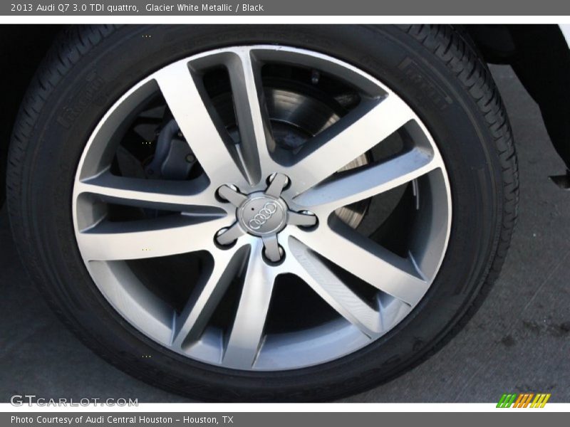 Glacier White Metallic / Black 2013 Audi Q7 3.0 TDI quattro