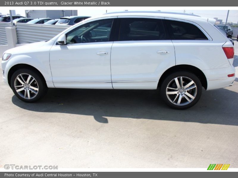 Glacier White Metallic / Black 2013 Audi Q7 3.0 TDI quattro