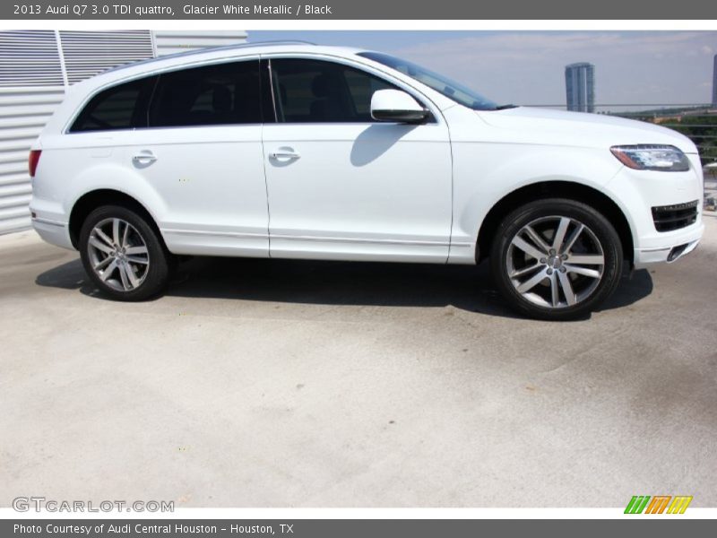 Glacier White Metallic / Black 2013 Audi Q7 3.0 TDI quattro