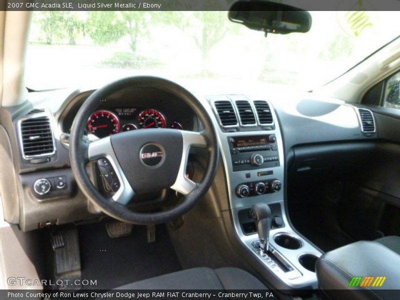 Liquid Silver Metallic / Ebony 2007 GMC Acadia SLE