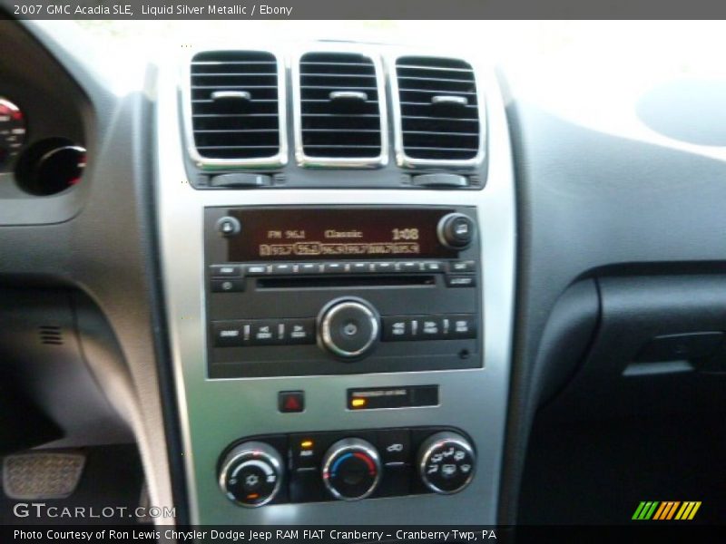 Liquid Silver Metallic / Ebony 2007 GMC Acadia SLE