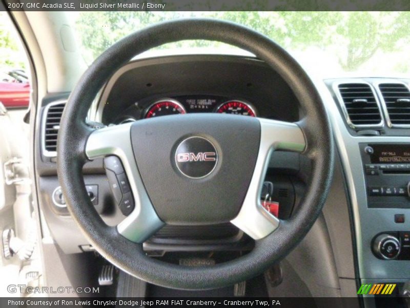 Liquid Silver Metallic / Ebony 2007 GMC Acadia SLE
