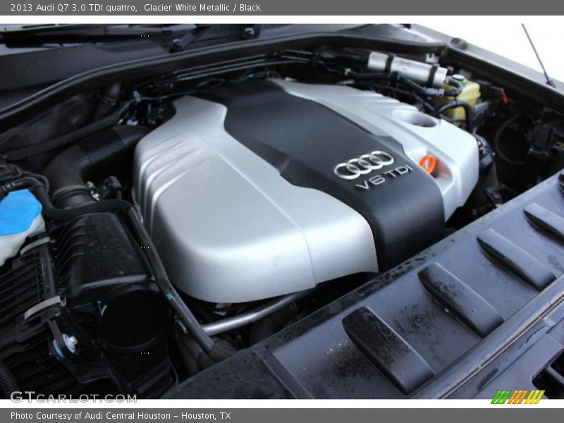 Glacier White Metallic / Black 2013 Audi Q7 3.0 TDI quattro