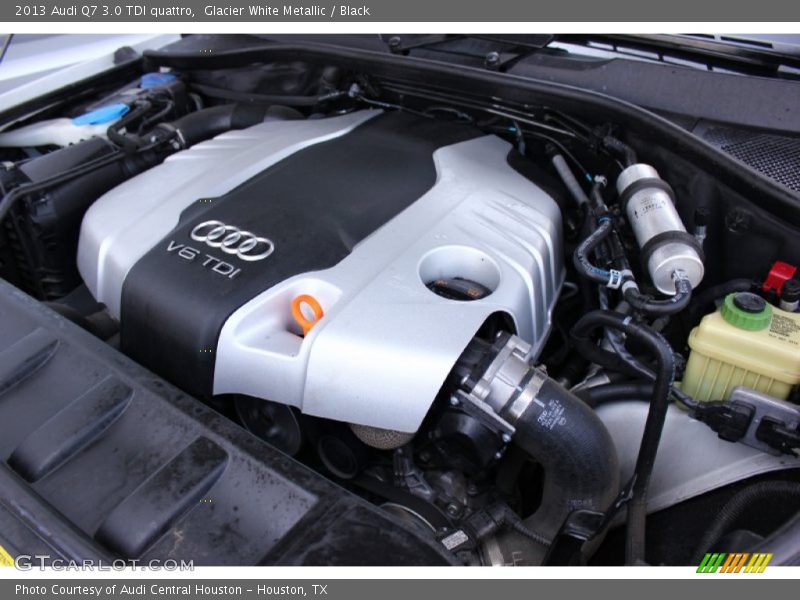 Glacier White Metallic / Black 2013 Audi Q7 3.0 TDI quattro