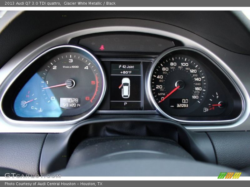 Glacier White Metallic / Black 2013 Audi Q7 3.0 TDI quattro