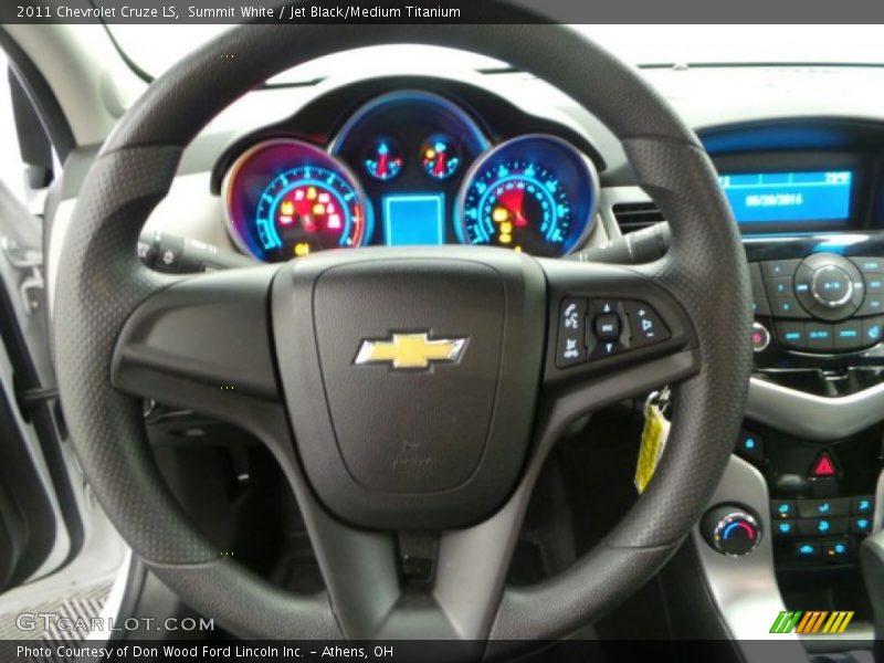 Summit White / Jet Black/Medium Titanium 2011 Chevrolet Cruze LS