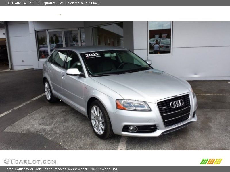 Ice Silver Metallic / Black 2011 Audi A3 2.0 TFSI quattro