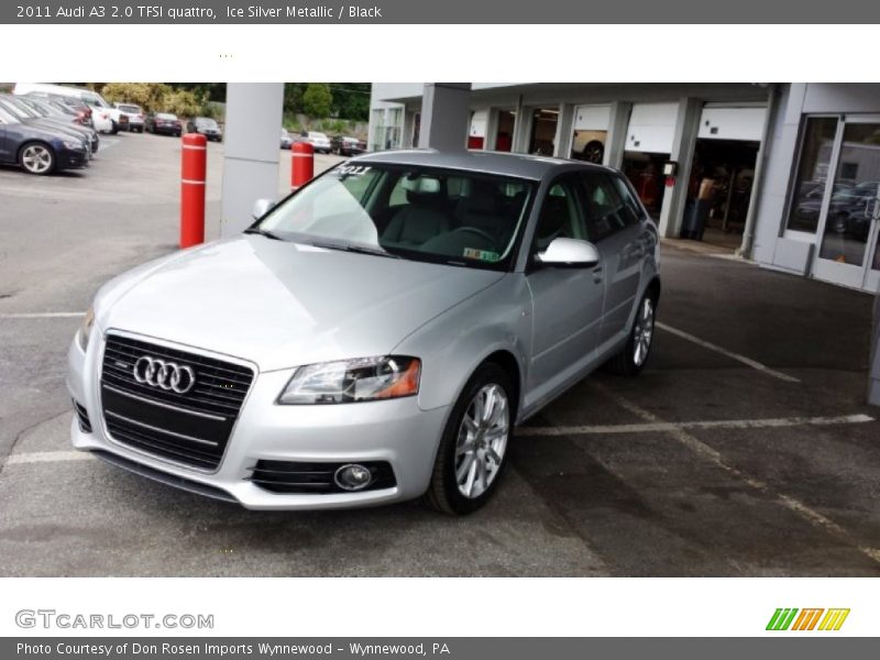 Ice Silver Metallic / Black 2011 Audi A3 2.0 TFSI quattro