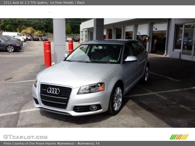 Ice Silver Metallic / Black 2011 Audi A3 2.0 TFSI quattro