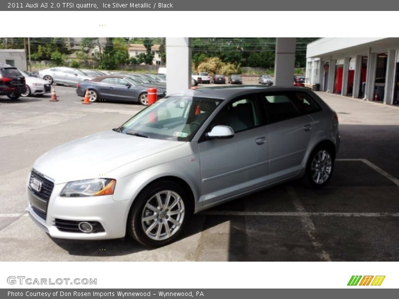 Ice Silver Metallic / Black 2011 Audi A3 2.0 TFSI quattro