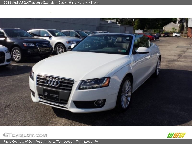 Glacier White Metallic / Black 2012 Audi A5 2.0T quattro Cabriolet