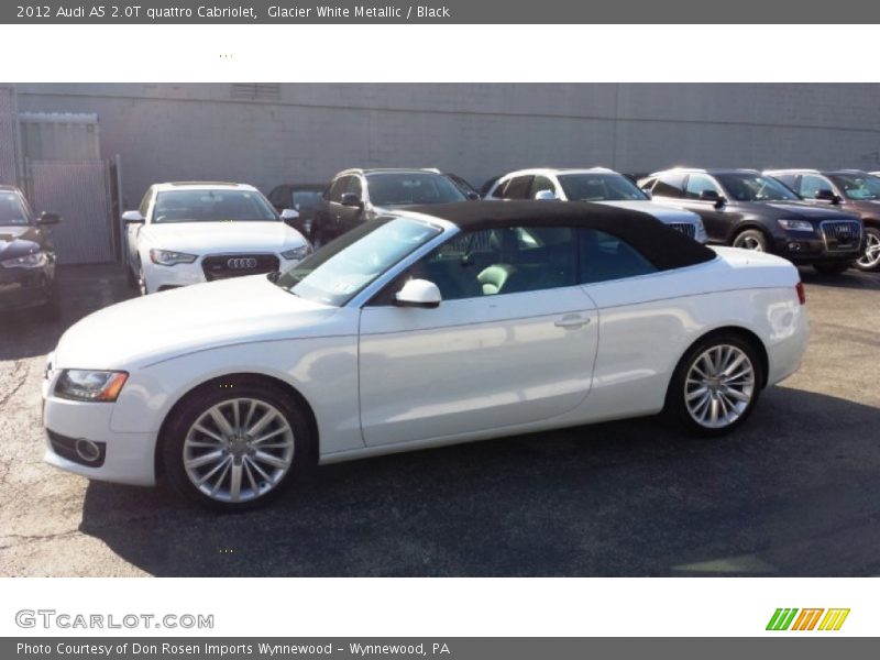 Glacier White Metallic / Black 2012 Audi A5 2.0T quattro Cabriolet