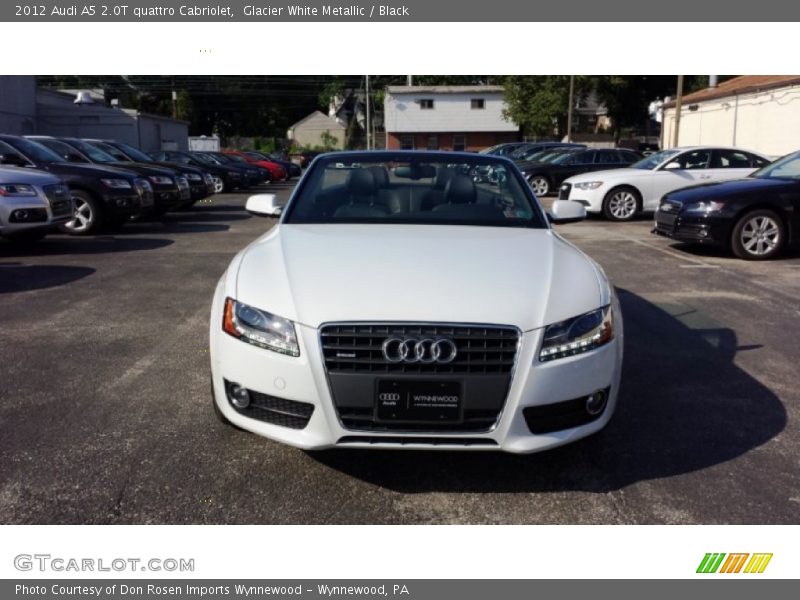 Glacier White Metallic / Black 2012 Audi A5 2.0T quattro Cabriolet