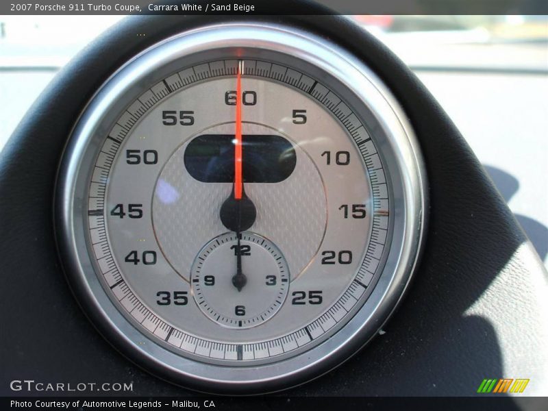 Carrara White / Sand Beige 2007 Porsche 911 Turbo Coupe
