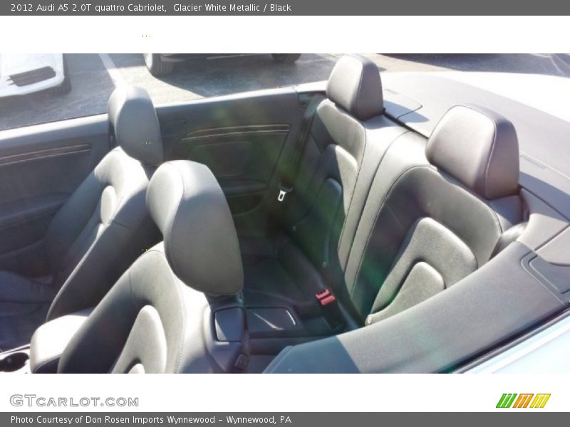 Glacier White Metallic / Black 2012 Audi A5 2.0T quattro Cabriolet