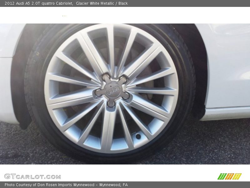 Glacier White Metallic / Black 2012 Audi A5 2.0T quattro Cabriolet