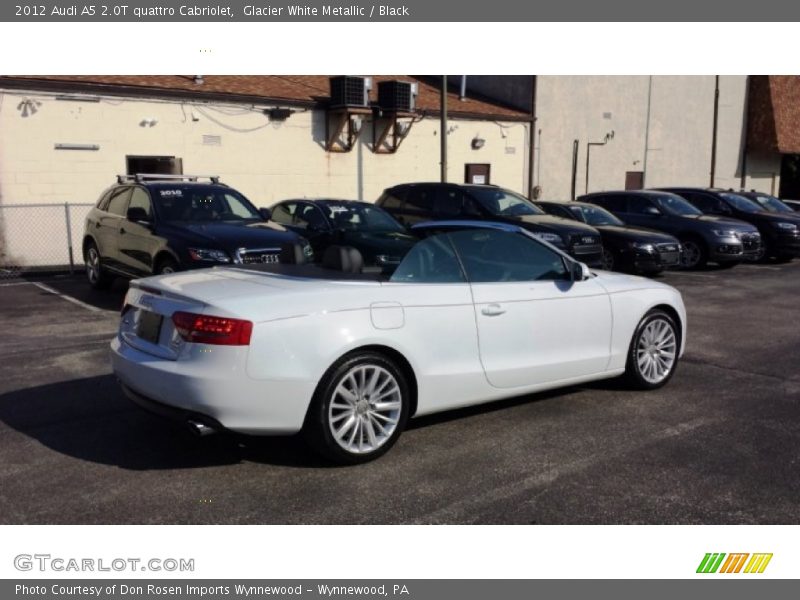 Glacier White Metallic / Black 2012 Audi A5 2.0T quattro Cabriolet