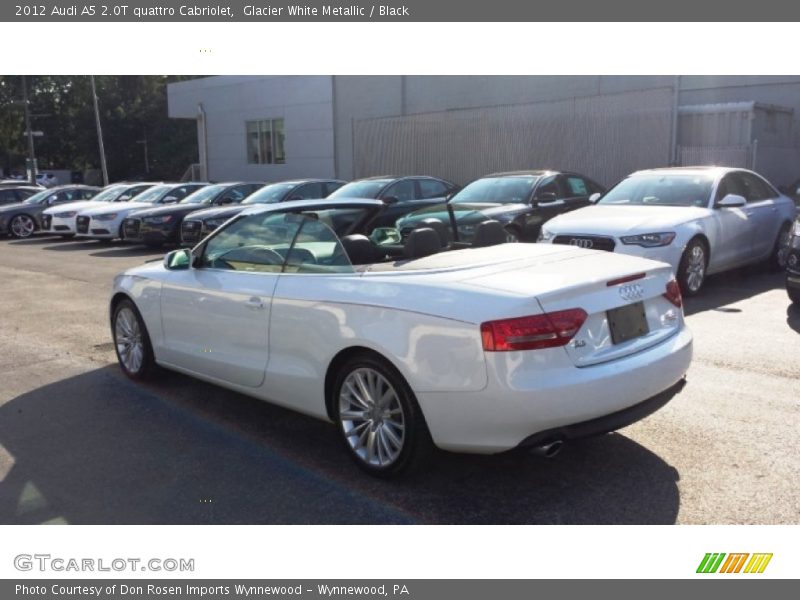 Glacier White Metallic / Black 2012 Audi A5 2.0T quattro Cabriolet