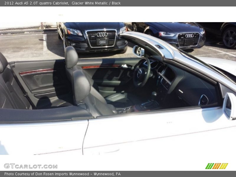 Glacier White Metallic / Black 2012 Audi A5 2.0T quattro Cabriolet