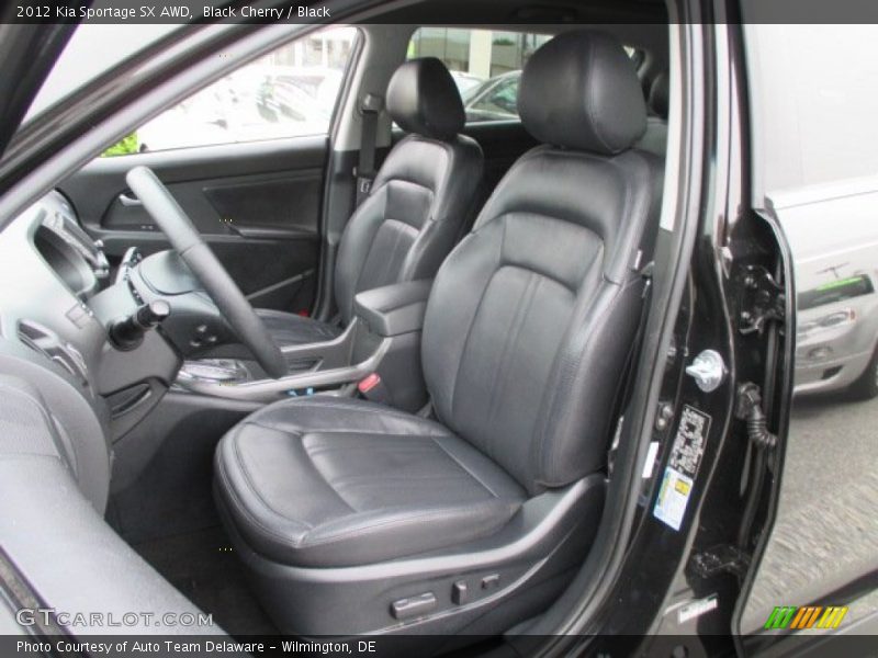 Front Seat of 2012 Sportage SX AWD