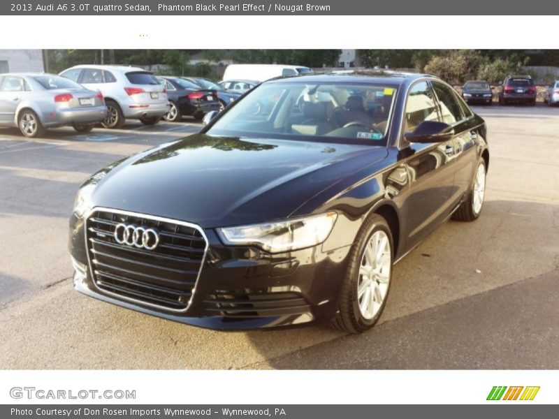Phantom Black Pearl Effect / Nougat Brown 2013 Audi A6 3.0T quattro Sedan