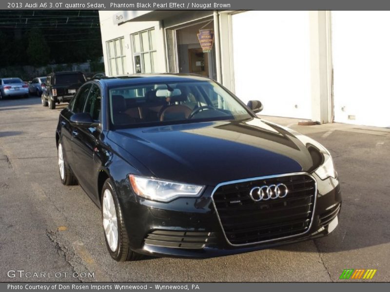 Phantom Black Pearl Effect / Nougat Brown 2013 Audi A6 3.0T quattro Sedan