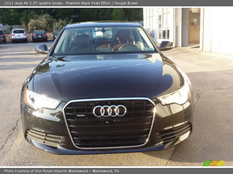 Phantom Black Pearl Effect / Nougat Brown 2013 Audi A6 3.0T quattro Sedan
