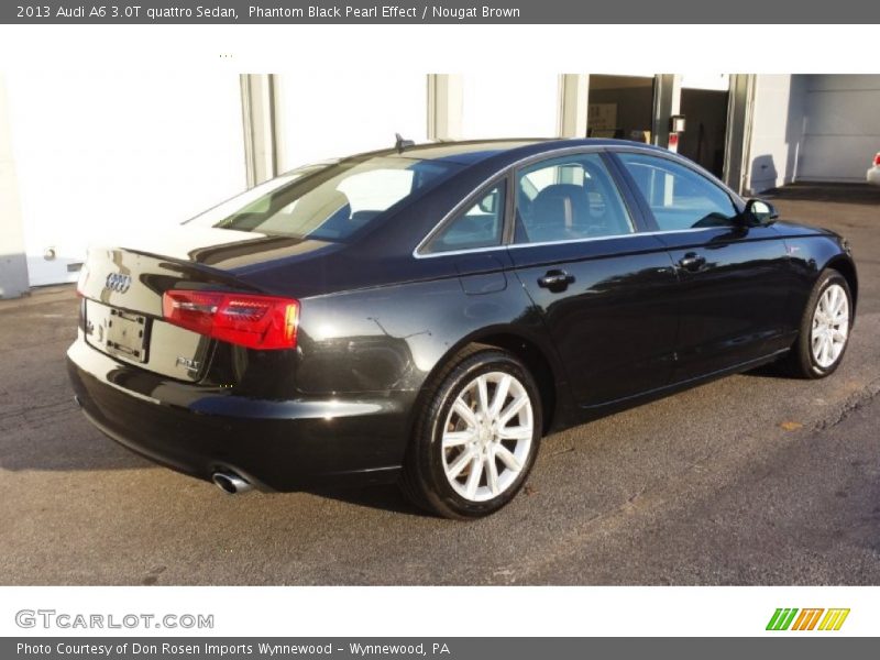 Phantom Black Pearl Effect / Nougat Brown 2013 Audi A6 3.0T quattro Sedan