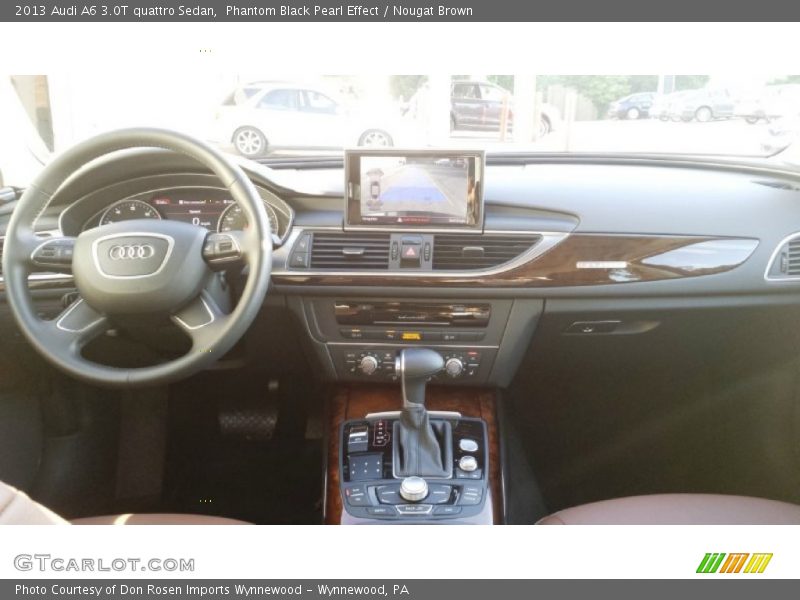 Phantom Black Pearl Effect / Nougat Brown 2013 Audi A6 3.0T quattro Sedan
