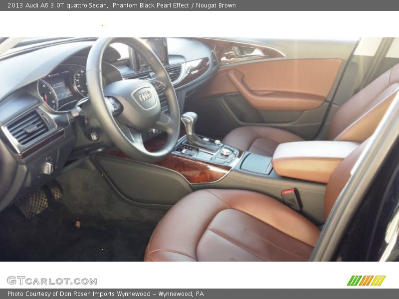 Phantom Black Pearl Effect / Nougat Brown 2013 Audi A6 3.0T quattro Sedan