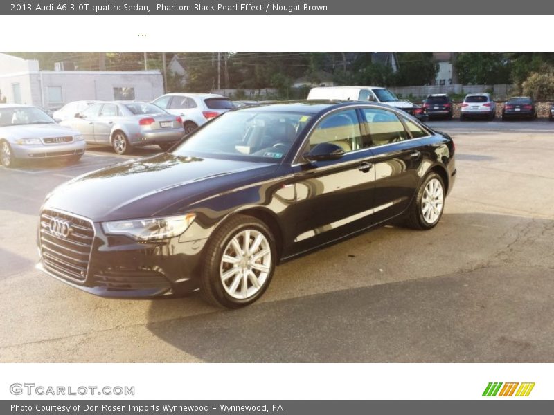 Phantom Black Pearl Effect / Nougat Brown 2013 Audi A6 3.0T quattro Sedan